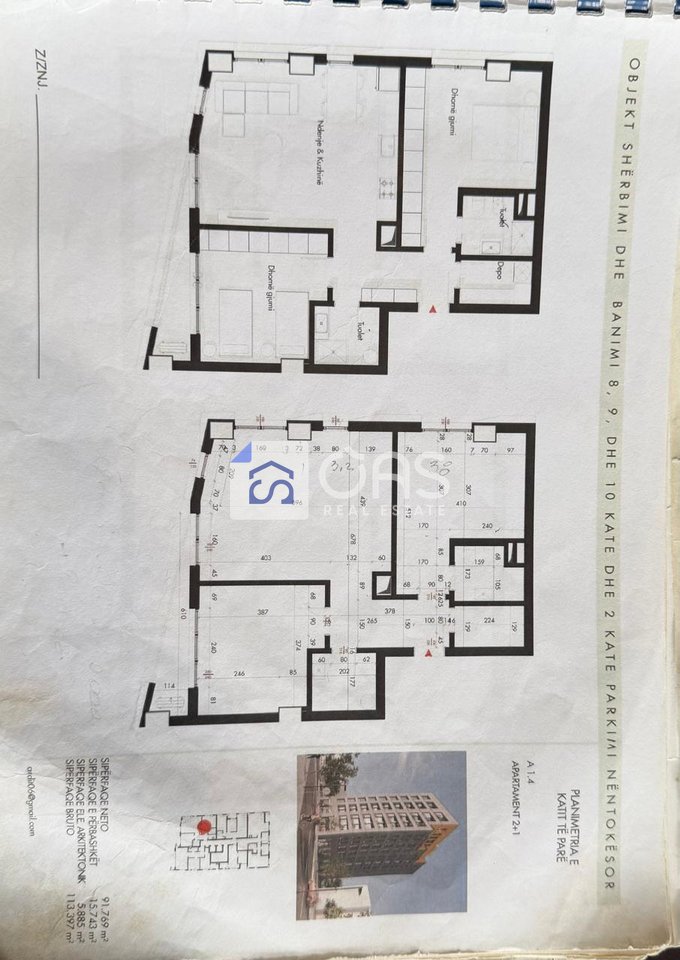 Shitet apartament 2+1 ne Ali Demi