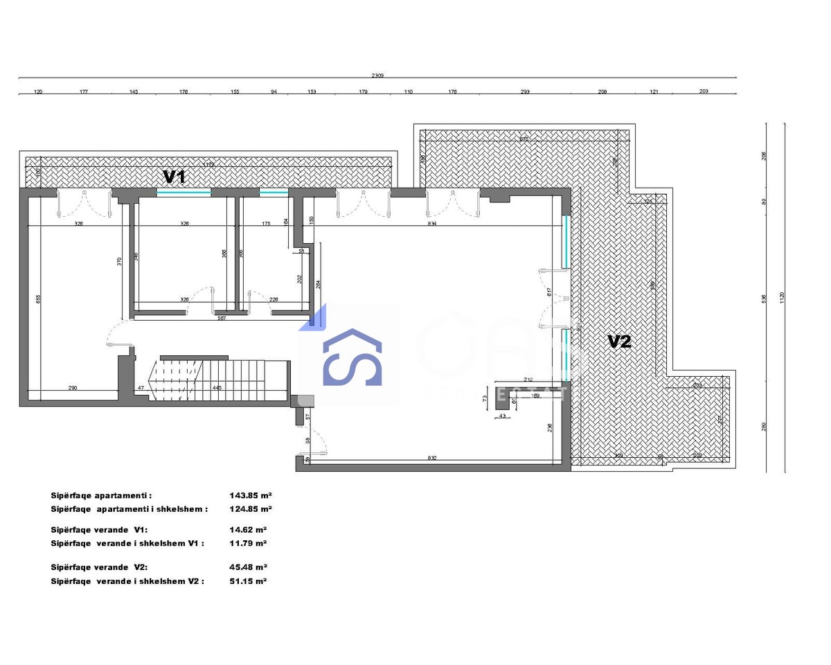 Jepet 2 ambjente me qera Fresk