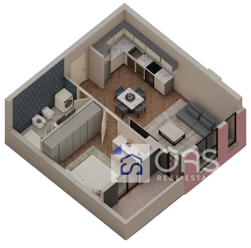 Shitet apartament 1+1 ne Paskuqan tek Shehu 2  65.000 euro