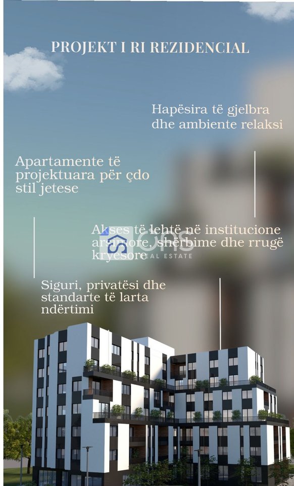 Apartment 1+1 for sale in Paskuqan