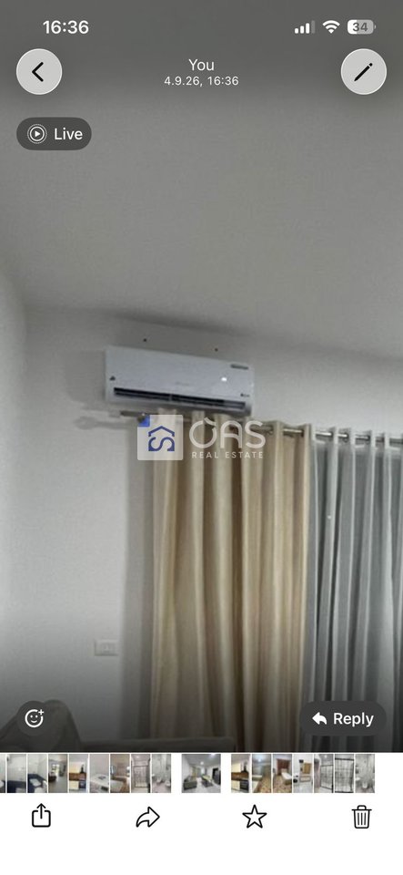 For rent 1+1 apartment above the German villas