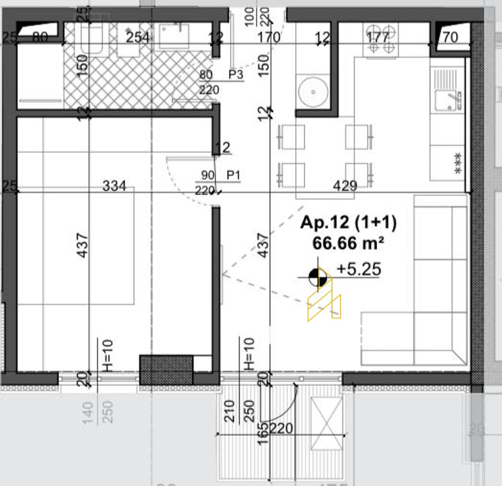 Shitet Apartament 1+1 dhe Post Parkimi Rruga Simon Gjoni, Ish Fusha e Aviacionit