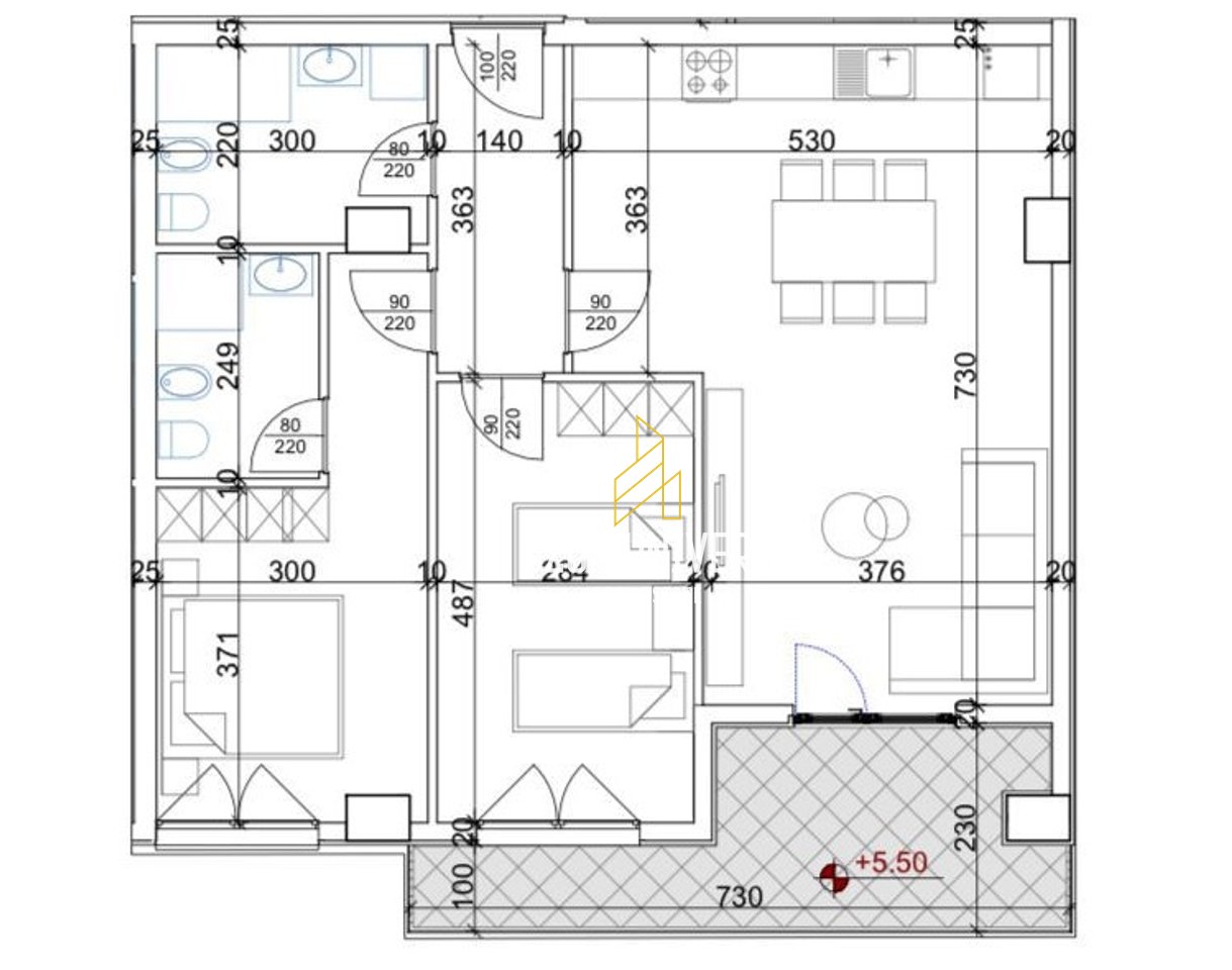 Dy Apartamente 2+1+2 për shitje në Kompleksin “Aura”, Laprakë!