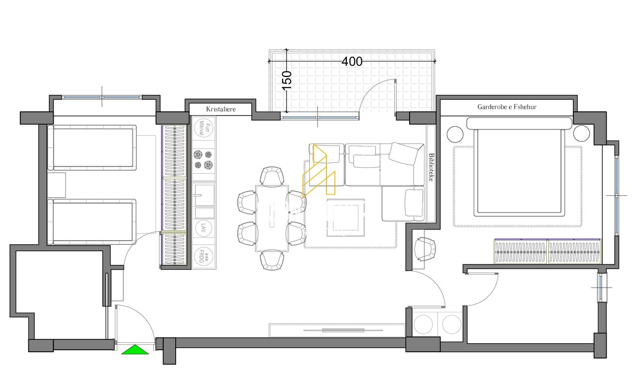 Apartament 2+1+2 në shitje, tek Lakeland Residence, Farkë