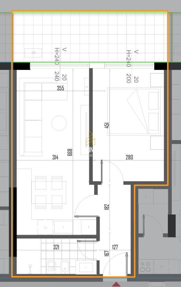 Apartament 1+1 në shitje, tek Sun Sea Residence, Golem!