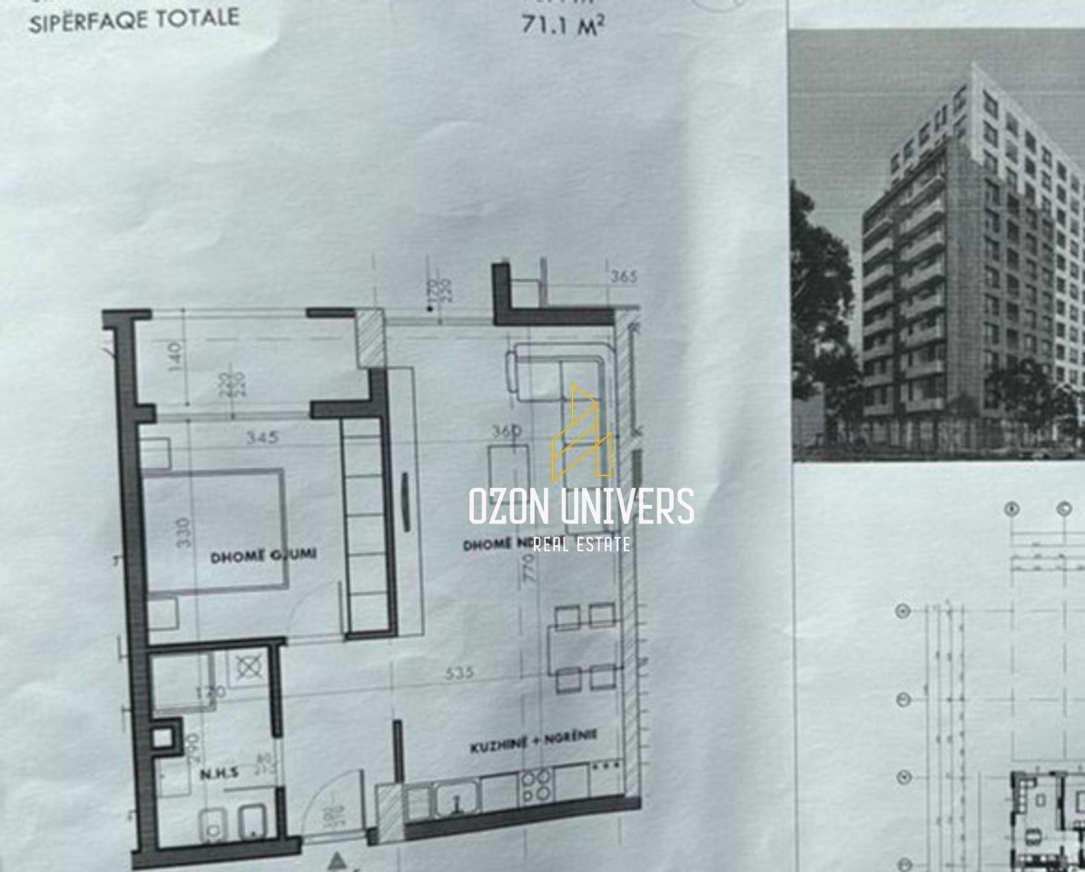 Appartamento 1+1 in vendita vicino a Fusha e Aviacionit