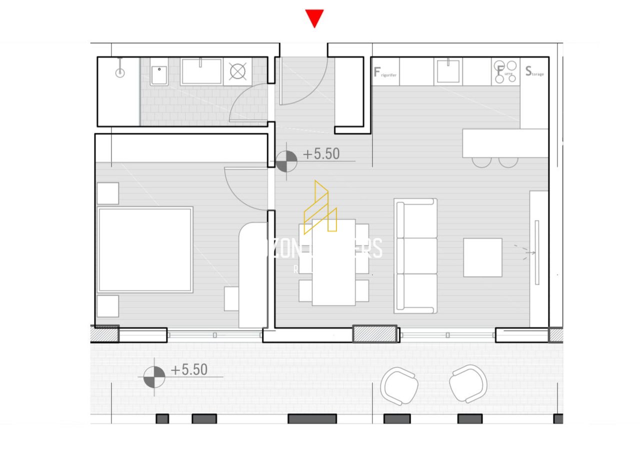 Apartament 1+1 Per Shitje Tek Rezidenca "One Oricum Bay"