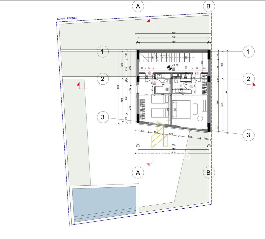Villa su tre piani con piscina in vendita, a Jalë Bay Music Village