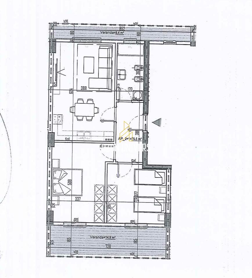 OKAZION! Apartament 2+1+Verandë për shitje tek Lala Konstruksion , Rruga Aleksandria , Kamëz!