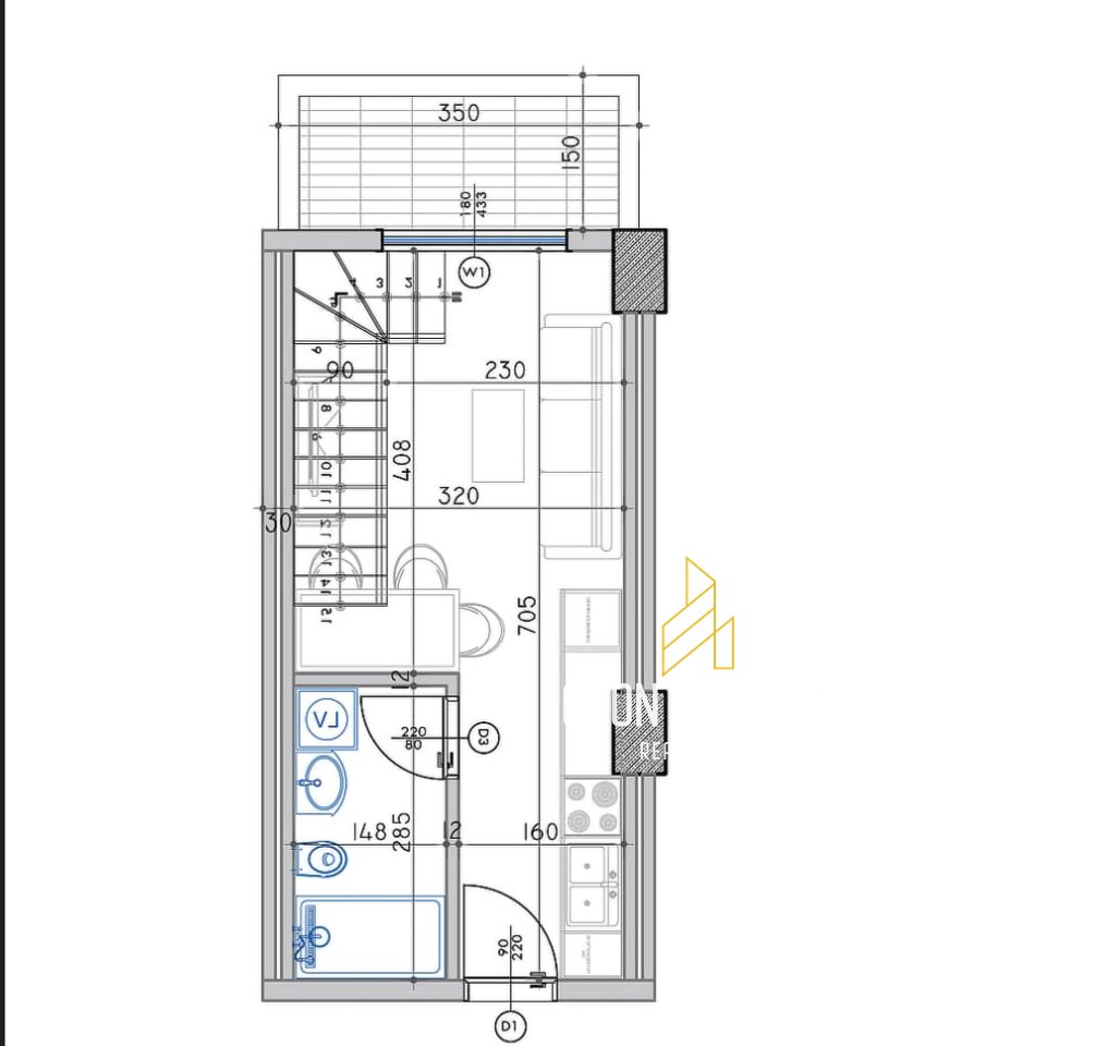 Studio apartment për shitje, Adria Residence në Qerret, Durrës!