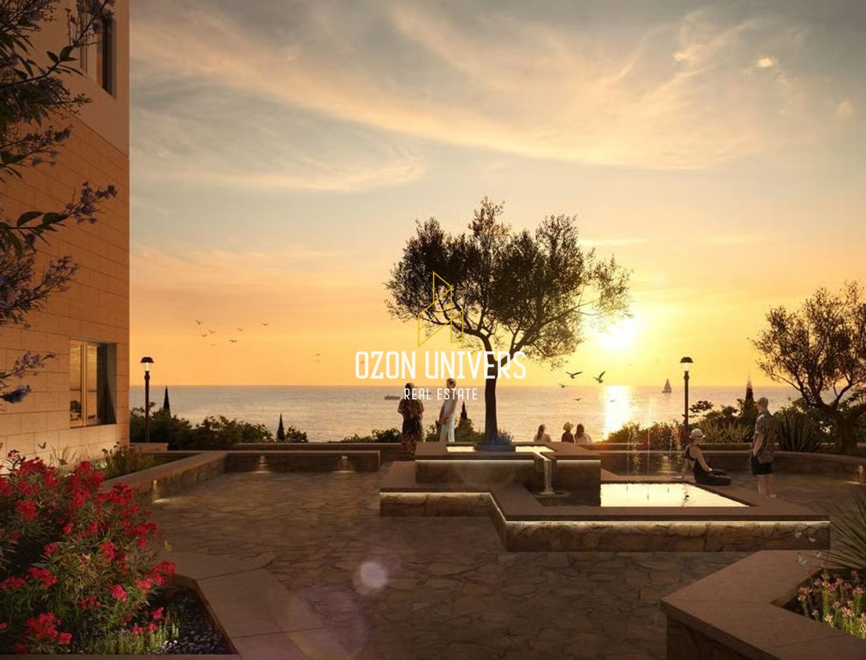 OKAZION! Apartament 2+1+2 me oborr për Shitje tek Square Village, Dhërmi!