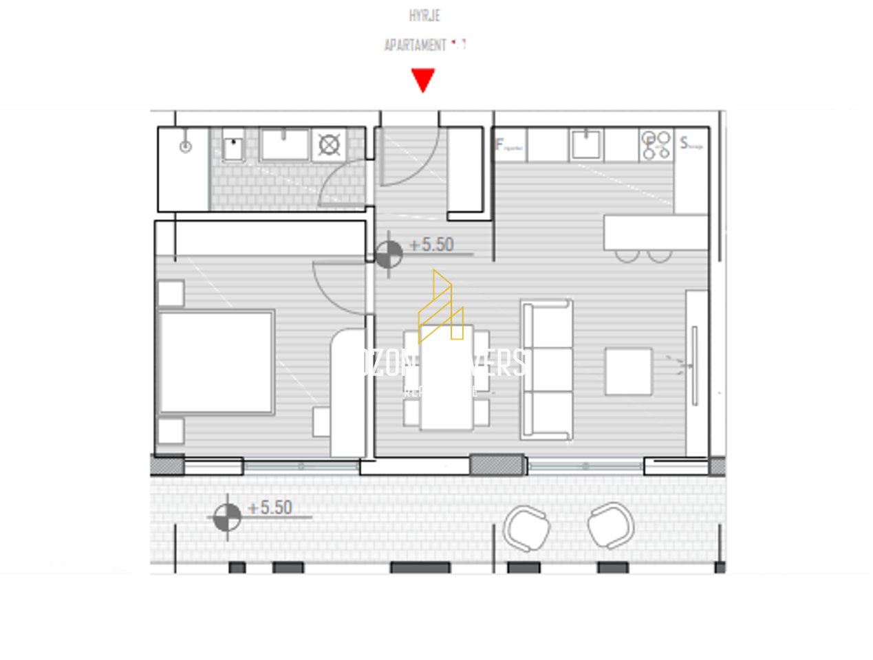 OCCASIONE! Vendesi appartamento 1+1+ balcone con parcheggio a One Oricum Bay, di fronte al porto.