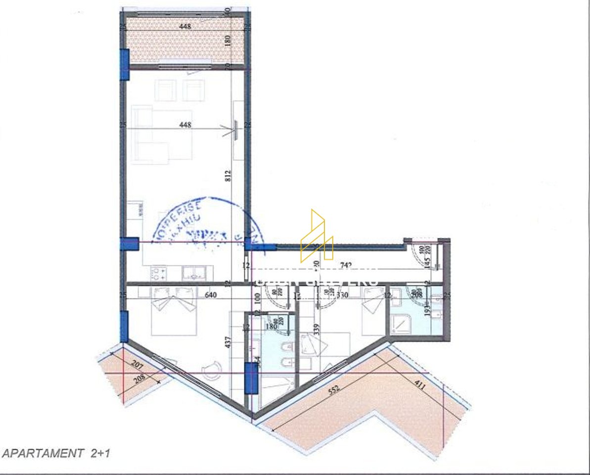 OFFER! 2+1+Veranda apartment for sale at Colonnade Residence, Laprakë!