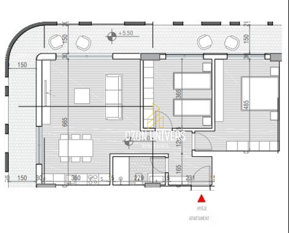 OKAZION! Apartament 2+1+Parking për shitje tek One Orikum Bay, Përballe Portit!