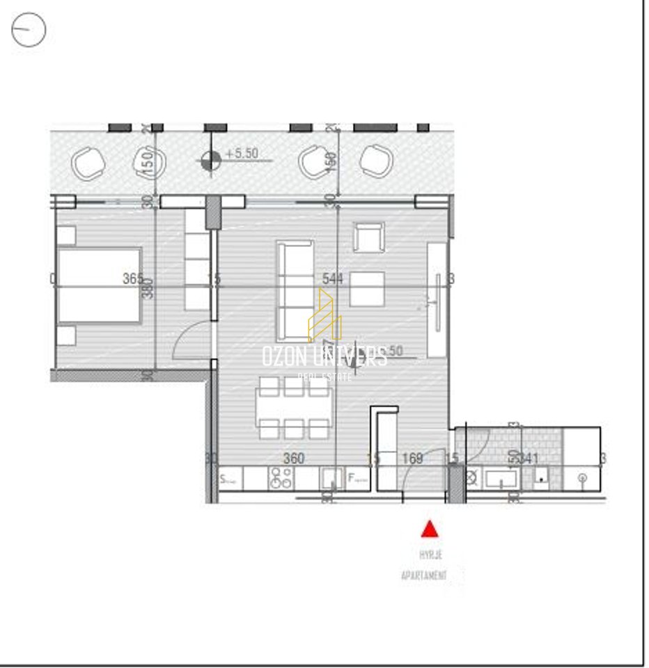 OKAZION! Apartament 1+1 për shitje tek One Orikum Bay, Përballe Portit!