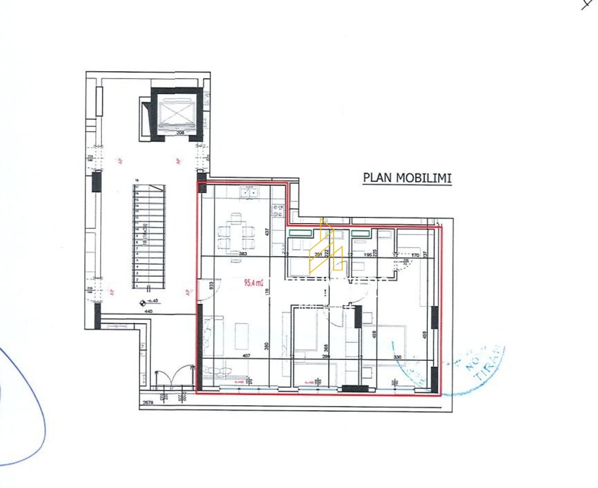 OKAZION! Apartament 2+1+2 për shitje tek Bellevue Residence, Rruga e Elbasanit, përballe Xibrakut!