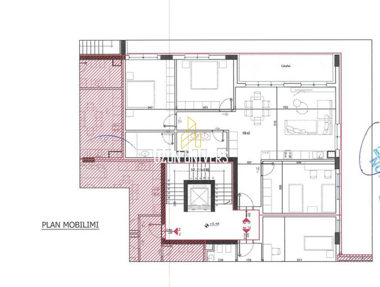 OKAZION! Apartament 3+1+2 për shitje tek Bellevue Residence, Rruga e Elbasanit, përballe Xibrakut!