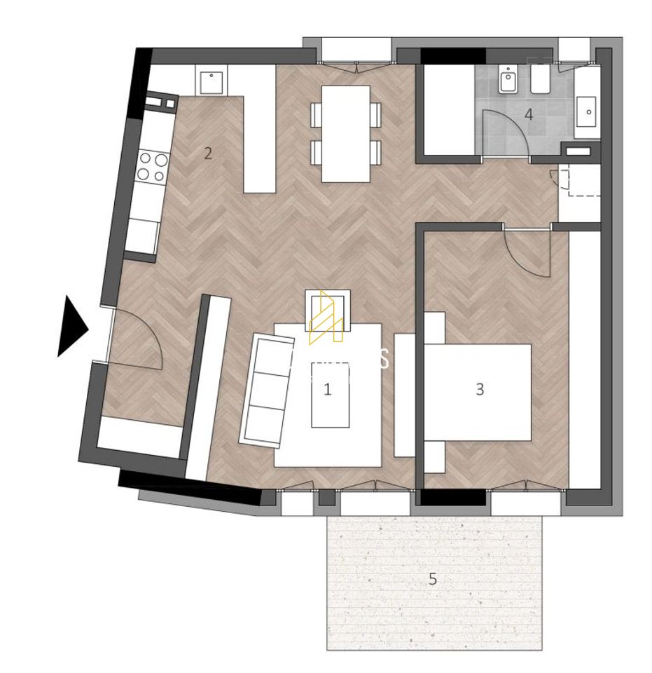 Appartamento in vendita 1+1 con parcheggio a Green Coast 2, Dhërmi!