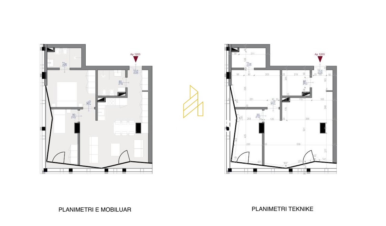 Apartamente 2+1+2 në shitje pranë Shkollës së Kuqe