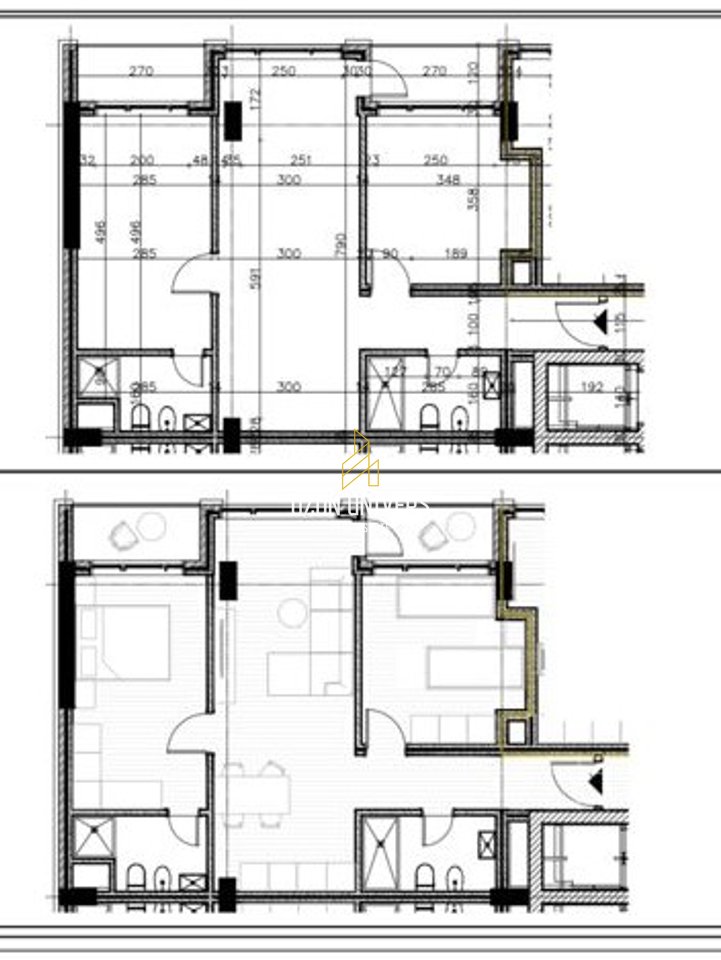 Apartament 2+1+2 për shitje në Xhamllik