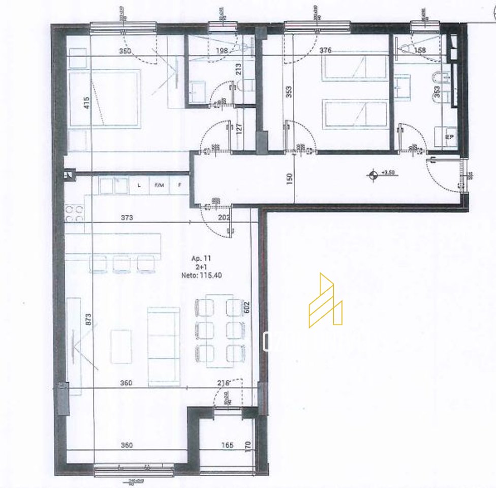 OKAZION! Apartament 2+1+2 për shitje tek Park House, Mjull Bathore!