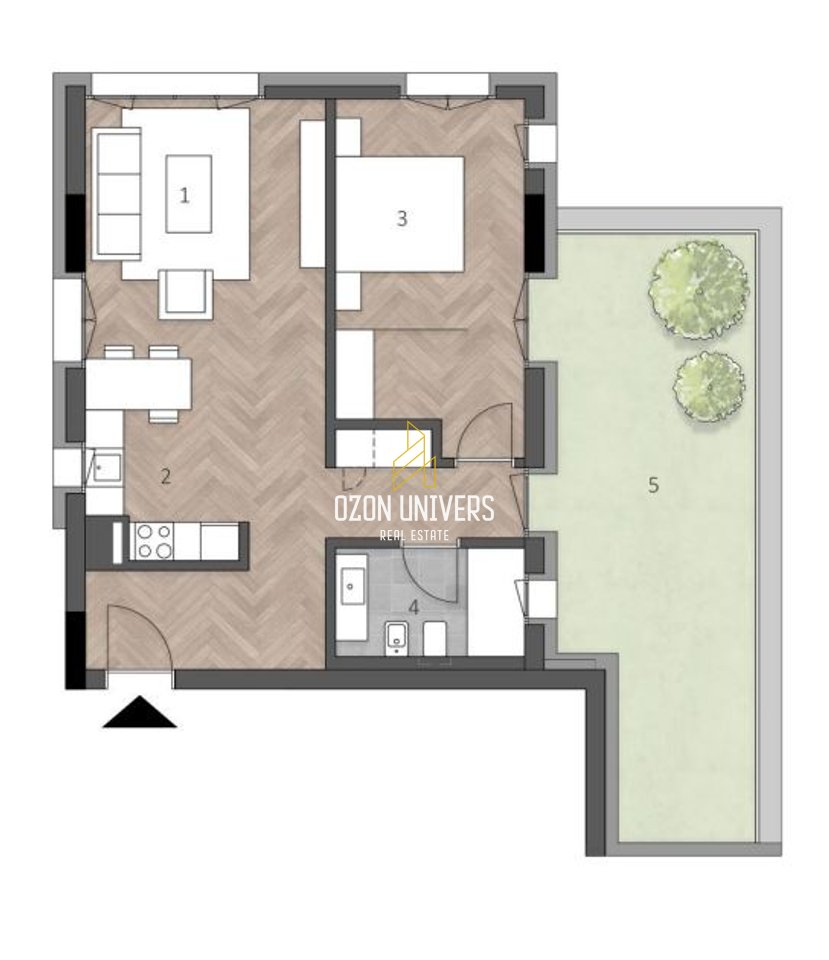 Apartament 1+1+Parking për shitje tek Green Coast 2!