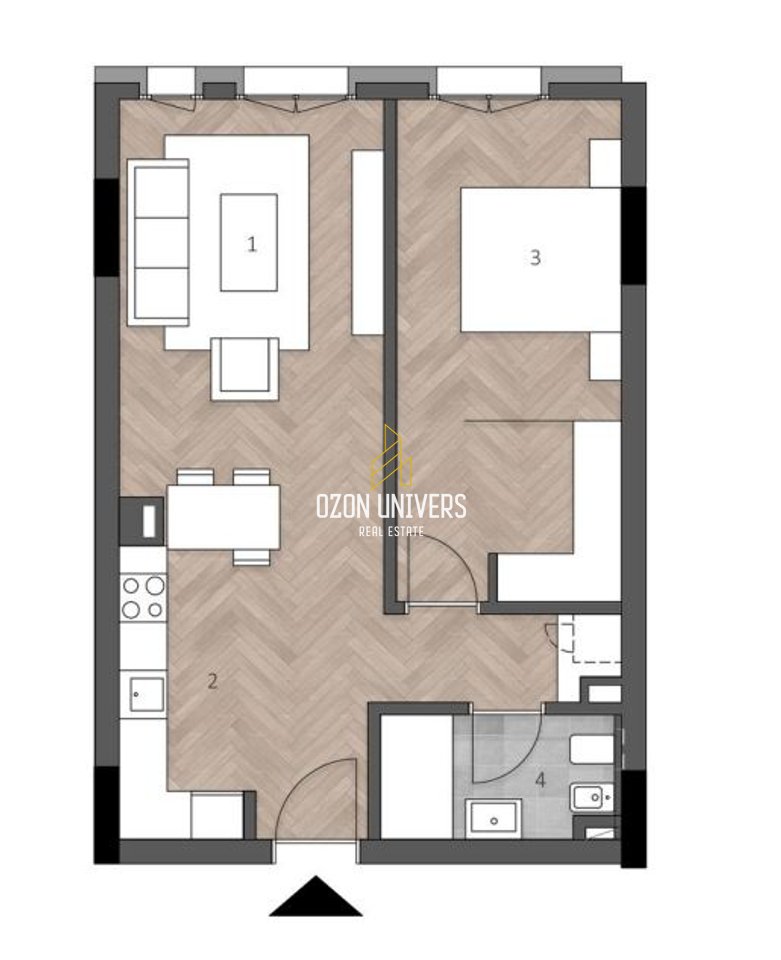 Apartament 1+1+Parking për shitje tek Green Coast 2!