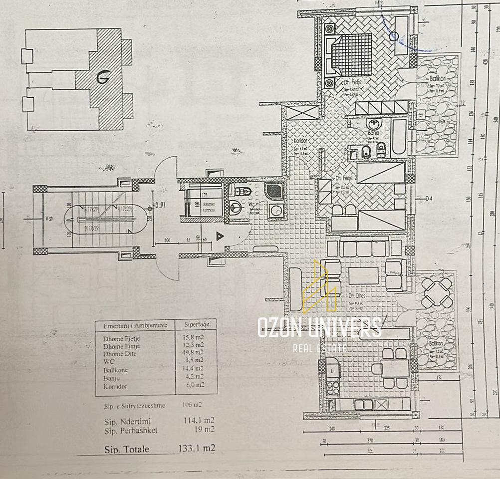 Apartament 2+1+2 në Shitje pranë Kopshtit Zoologjik