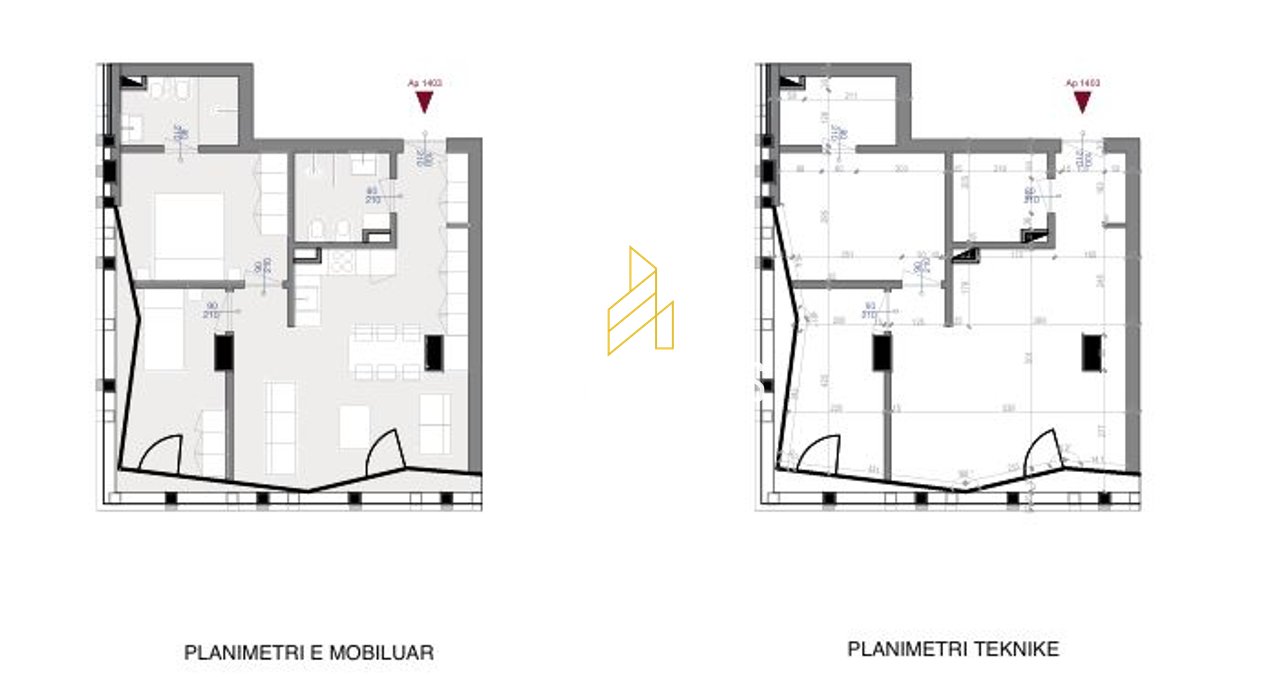 Apartamente 2+1 në shitje pranë Shkollës së Kuqe