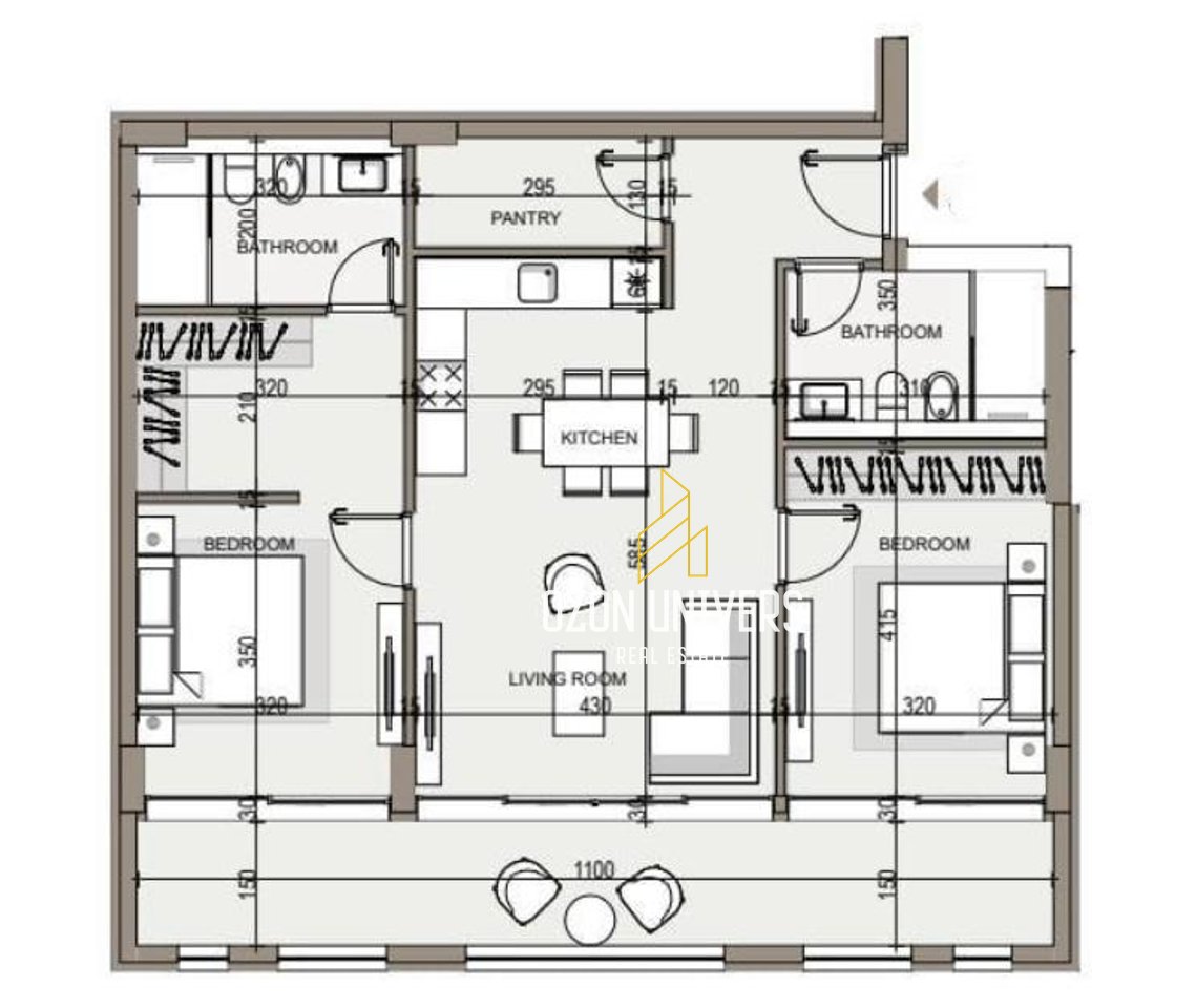 2+1+2 Apartment for sale at Jal Y' Mar Residence, Jalë!