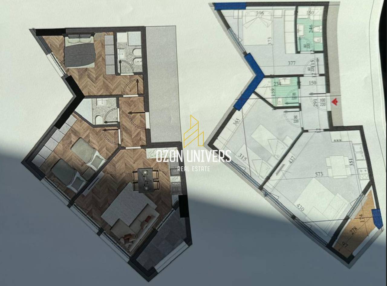 Apartament 2+1+2 për shitje tek Colonnade Residence, Rruga Dritan Hoxha!