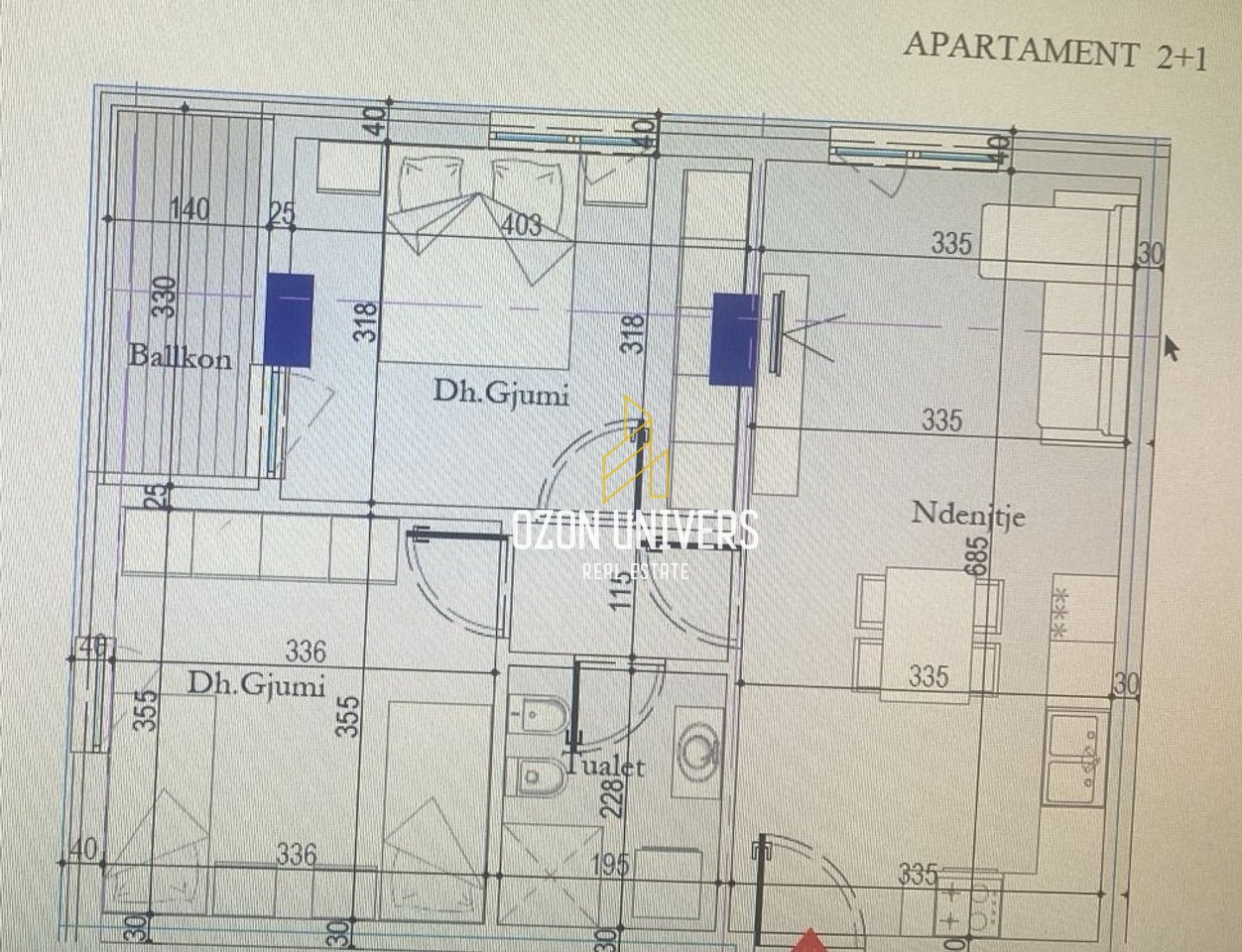 Apartament 2+1 për shitje tek Tirana Entry II, ish Dogana!