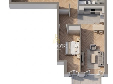 1+1 apartment with parking for sale in Green Coast 2!