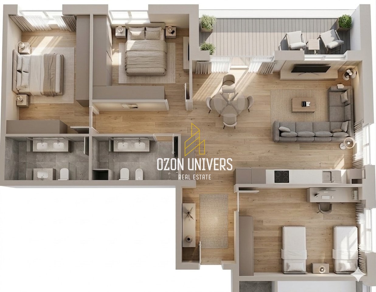 Apartament 3+1+2 për shitje, Bellevue Residence, Rruga e Elbasanit!