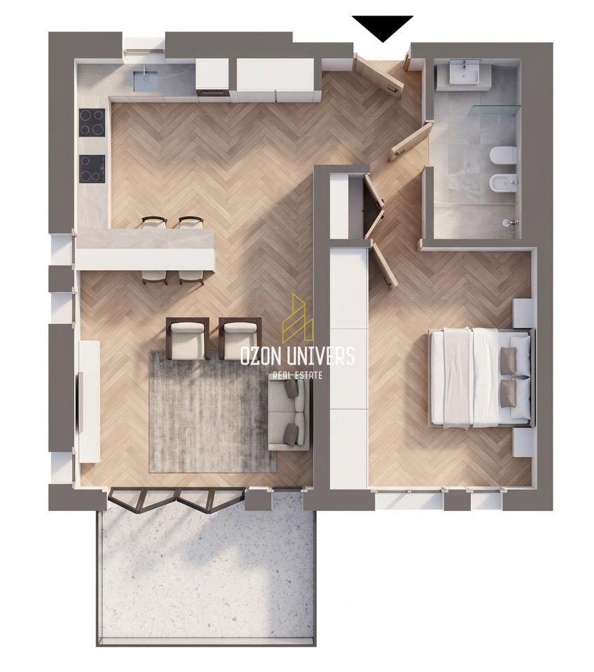 Apartament 1+1 për shitje në Green Coast 2 !