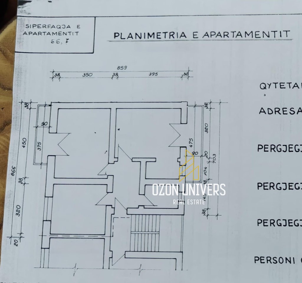 1+1 apartment for sale, near the New Bazaar!