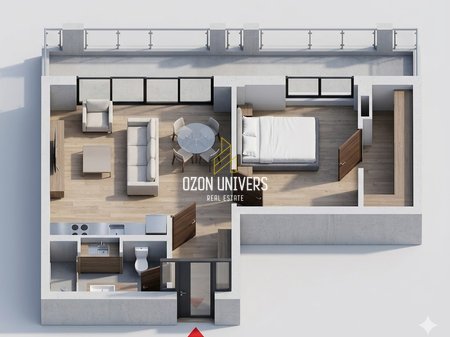 Apartament 1+1 për shitje tek One Orikum Bay, Përballe Portit!