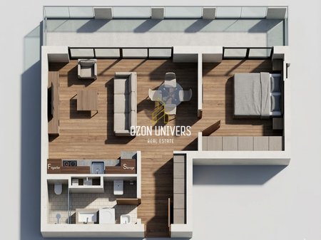 Apartament 1+1 për shitje tek One Orikum Bay, Përballe Portit!