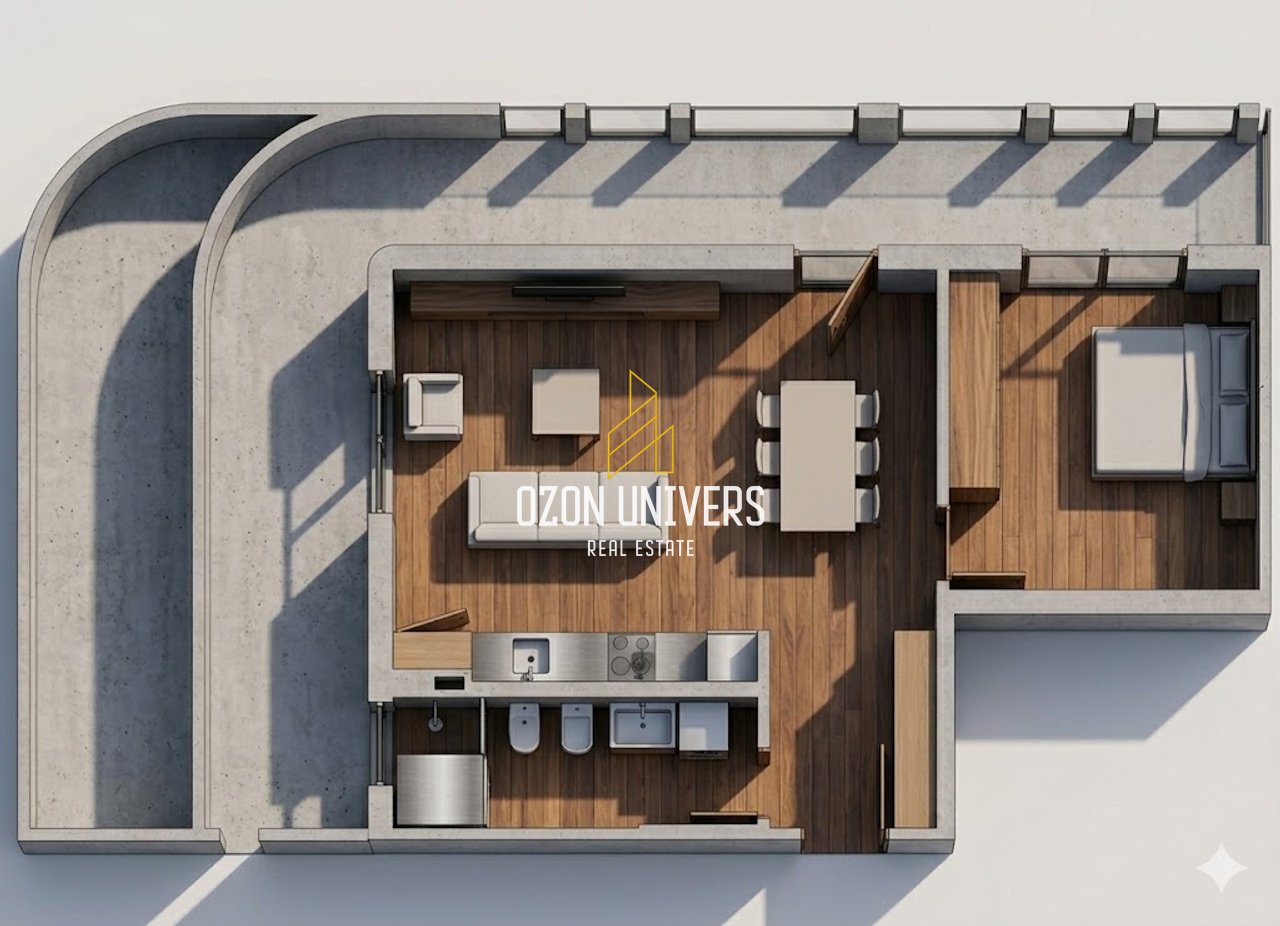 Apartament 1+1 për shitje tek One Orikum Bay, Përballe Portit!