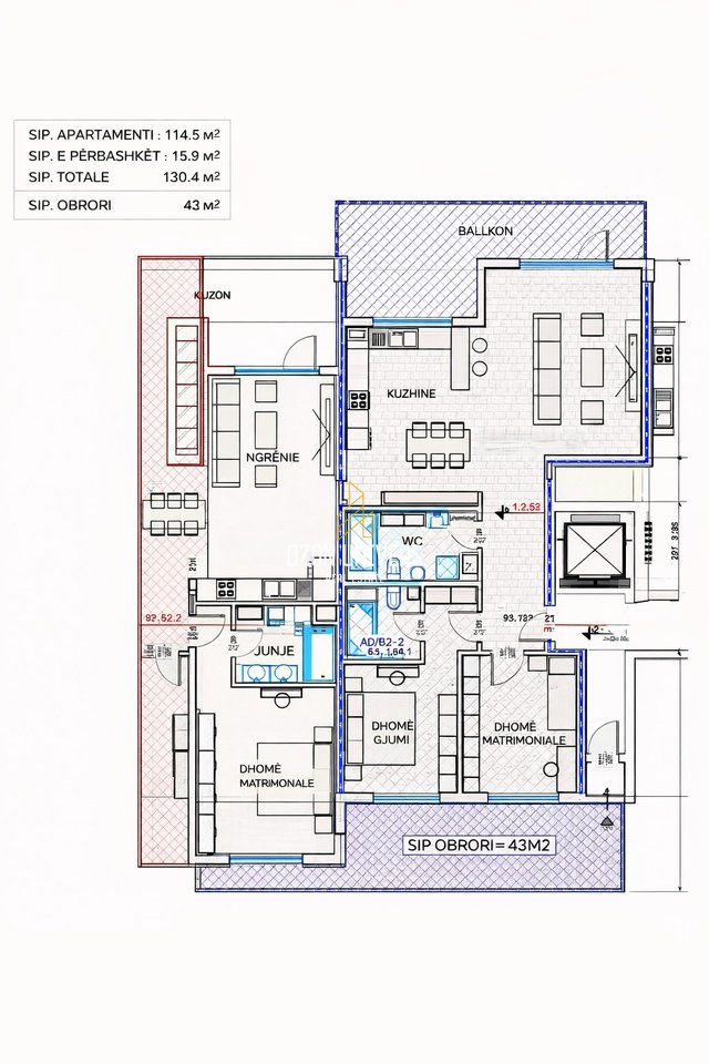 Okazion !!Apartament 2+1+2 për Shitje – Olive Park Rezidencë
