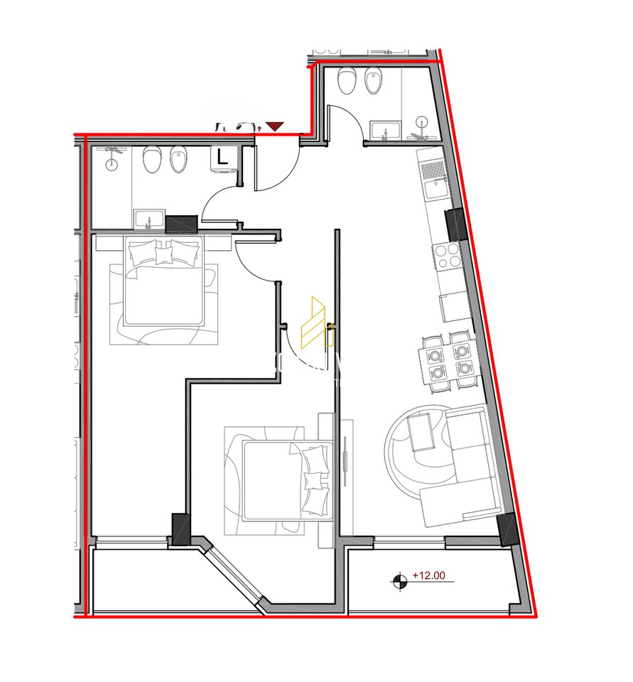 OCCASIONE! Appartamento in Vendita presso Aluna 2 Residence, Paskuqan!