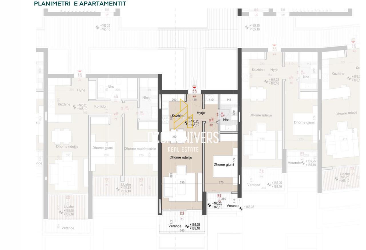 Apartament 1+1+Verandë për shitje tek Green Coast 2 Residence, Palasë!