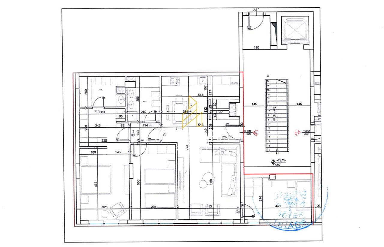 OKAZION! Apartament 3+1+2 për shitje tek Bellevue Residence, Rruga e Elbasanit, përballe Xibrakut!