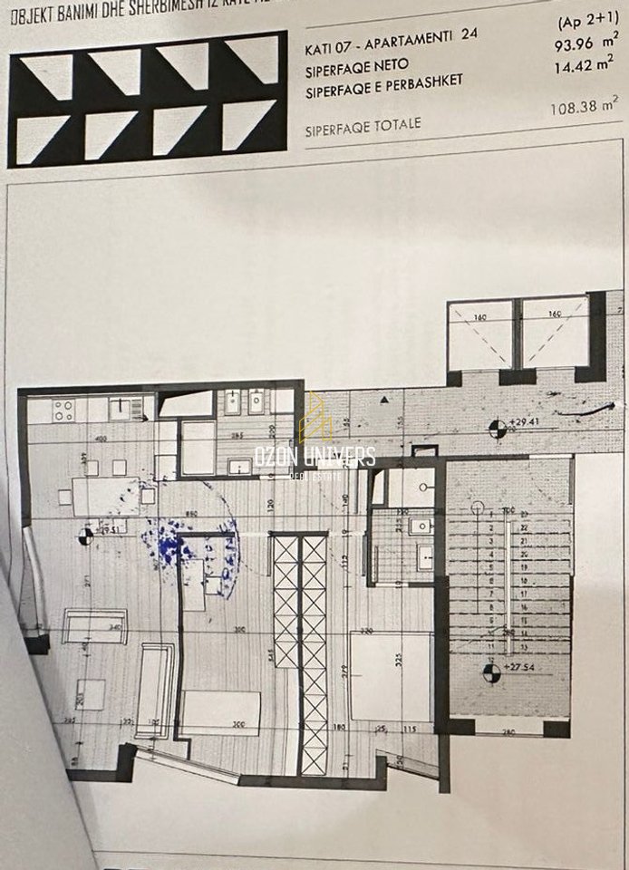 Apartament 2+1+2 në Shitje, tek Ish Ekspozita