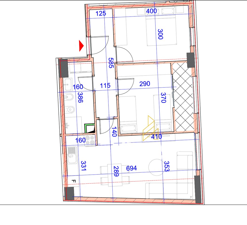 Apartament 2+1 në Shitje, tek Rezidenca Jordan Misja