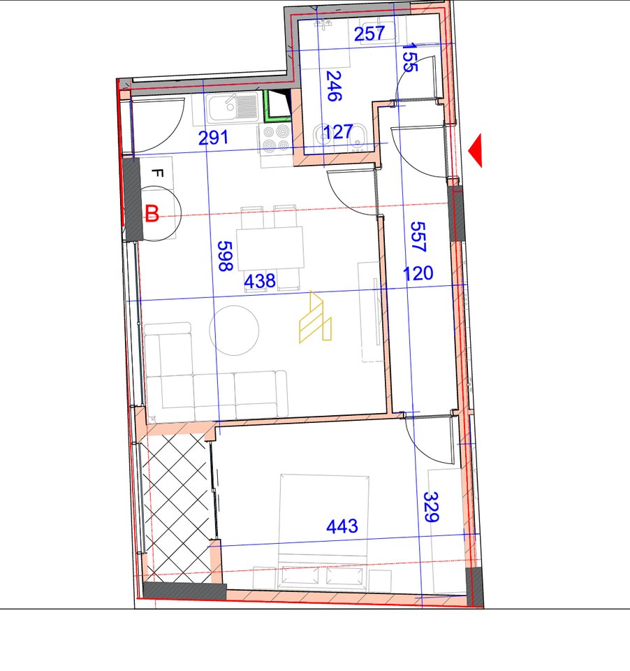 Appartamento 1+1 in Vendita, presso la Residenza Jordan Misja