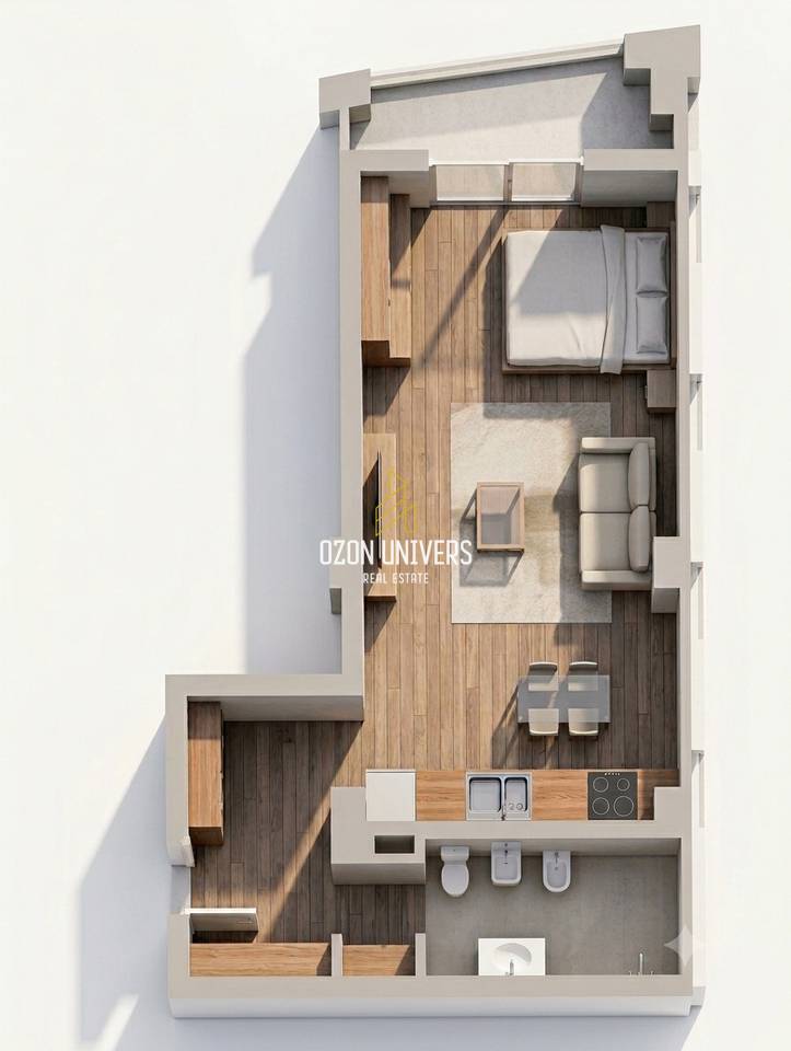 Studio apartment for sale on Demokracia Street, Paskuqan!