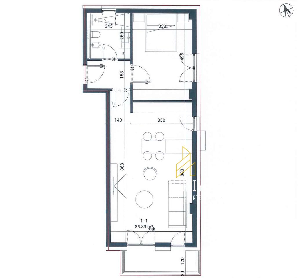 Apartment 1+1 for sale at Sun Palasë Residence, Palasë!