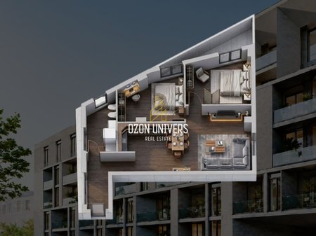 Apartament 2+1 për shitje, Aluna 5 Residence, Paskuqan!