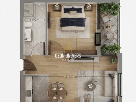Apartament 1+1 me hipotekë për shitje, tek Kodra e Diellit!